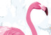 Bild auf Leinwand Flamingo Walk (1 Part) Vertical 114106 additionalThumb 5