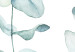 Bild auf Leinwand Zwei grüne Zweige mit Blättern - eine stilisierte Aquarellkomposition 136006 additionalThumb 5