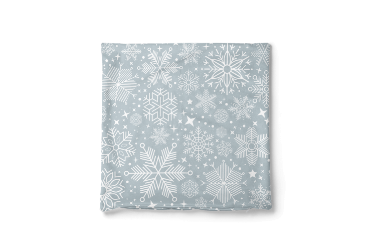 Kissen Velours Starry plants - white motifs depicted on a grey background velour 148516 additionalImage 4