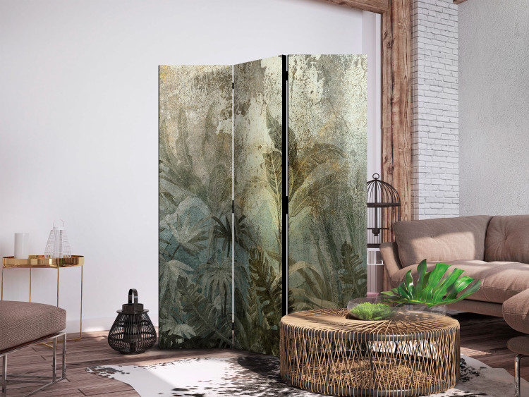 Dekorativer Paravent Jungle - An Exotic Forest on an Island in Natural Green Colors [Room Dividers] 151416 additionalImage 2