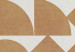 Wandbild Abstrakte Ordnung - unregelmäßige geometrische Formen in Beige 134826 additionalThumb 5
