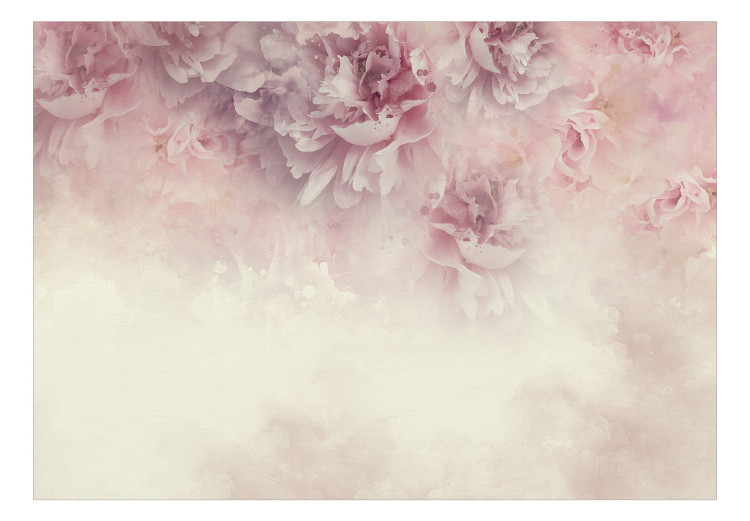 Fototapete Blumenstudie - Abstraktes Motiv mit rosa Blumen und Hintergrundtextur 138226 additionalImage 1