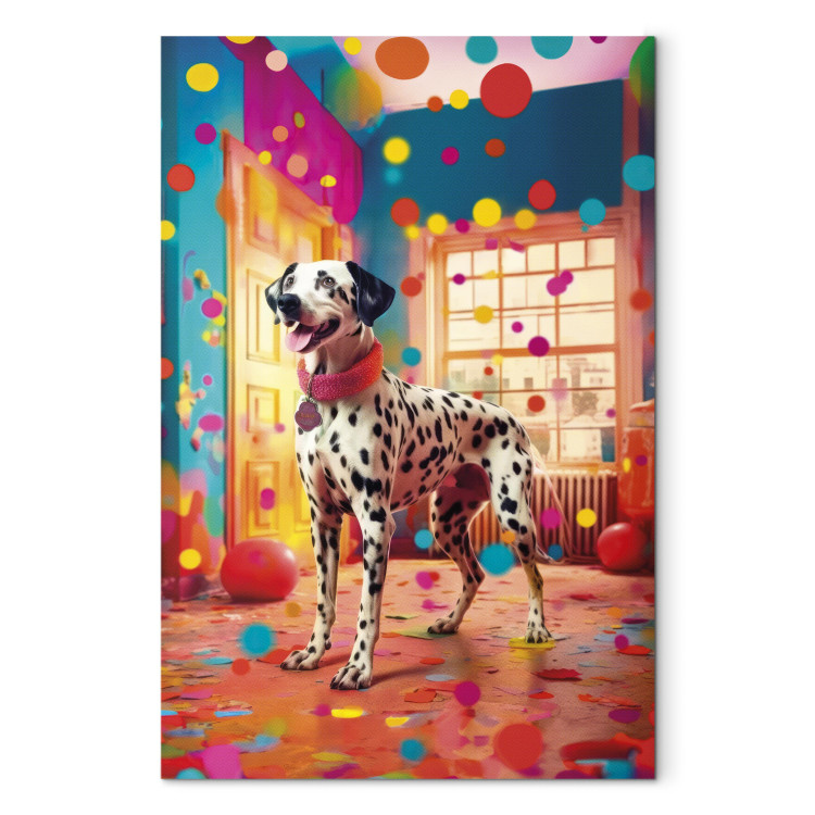 Bild AI Dalmatian Dog - Spotted Animal in Color Room - Vertical 150226