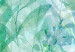 Fototapete Minimalistische Komposition - Blättermotiv in blau-grüner Aquarell 135936 additionalThumb 4