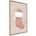 Poster Christmas in Pastels - Holiday Stocking With Plant Twigs 148036 additionalThumb 4