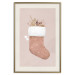 Poster Christmas in Pastels - Holiday Stocking With Plant Twigs 148036 additionalThumb 25