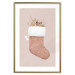 Poster Christmas in Pastels - Holiday Stocking With Plant Twigs 148036 additionalThumb 26