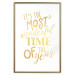 Wandposter The Most Beautiful Time - Golden Inscription, Decorative Christmas Text 149146 additionalThumb 26