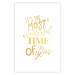 Wandposter The Most Beautiful Time - Golden Inscription, Decorative Christmas Text 149146 additionalThumb 19