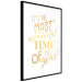 Wandposter The Most Beautiful Time - Golden Inscription, Decorative Christmas Text 149146 additionalThumb 11