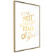 Wandposter The Most Beautiful Time - Golden Inscription, Decorative Christmas Text 149146 additionalThumb 24