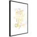 Wandposter The Most Beautiful Time - Golden Inscription, Decorative Christmas Text 149146 additionalThumb 9