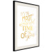 Wandposter The Most Beautiful Time - Golden Inscription, Decorative Christmas Text 149146 additionalThumb 6