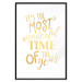 Wandposter The Most Beautiful Time - Golden Inscription, Decorative Christmas Text 149146 additionalThumb 13