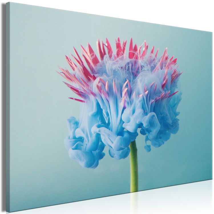 Wandbild Abstract Flower - Pink and Blue Floristic Motif 149846 additionalImage 2
