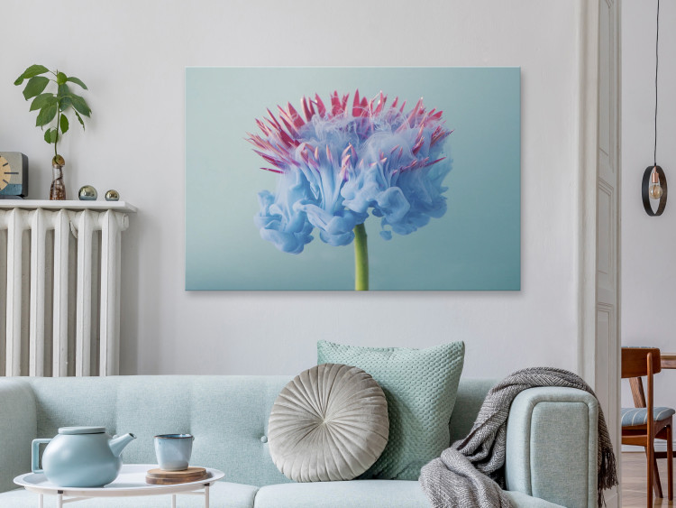 Wandbild Abstract Flower - Pink and Blue Floristic Motif 149846 additionalImage 3