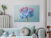 Wandbild Abstract Flower - Pink and Blue Floristic Motif 149846 additionalThumb 3