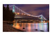 Vlies Fototapete Lions Gate Bridge, Vancouver (Kanada) – ein Stadtbild der Brücken- und Flussarchitektur einer kanadischen Nacht mit dem Stadtbild im Hintergrund 97246 additionalThumb 1