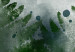 Wandbild Farn im Nebel - Blätter in einer kühlen Nebelwolke, grün und grau 134456 additionalThumb 4