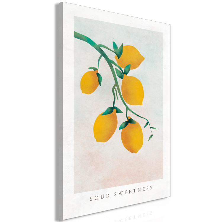 Wandbild Zitrusfrüchte - Zeichnung eines Zitronenbaumzweigs 135156 additionalImage 2