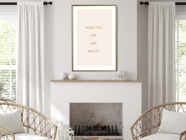 Poster Love Confession - Golden Inscriptions on a Light Pink Background 145756 additionalImage 18