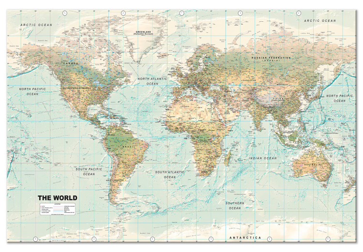 Wandbild XXL World Map: Beautiful World II [Large Format] 132366