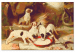 Malen nach Zahlen-Bild für Erwachsene Breakfast - Happy Puppies by the Bowl of Milk, Country Yard 148466 additionalThumb 5