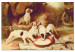 Malen nach Zahlen-Bild für Erwachsene Breakfast - Happy Puppies by the Bowl of Milk, Country Yard 148466 additionalThumb 3