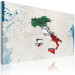 Wandbild Italienische Karte - Grafiken in Nationalfarben mit markierten Städten 55266 additionalThumb 2