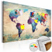 Pinnwand Colorful World Map [Cork Map] 107186