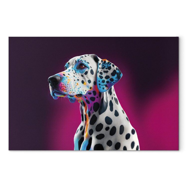 Bild AI Dalmatian Dog - Spotted Animal in a Pink Room - Horizontal 150186