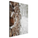 Bild auf Leinwand Winter Forest - Photo of a Pile of Wood on a Snowy Forest Road 151686 additionalThumb 2