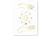 Leinwandbild Magic Symbols - Golden Hands and All Phases of the Moon 146196