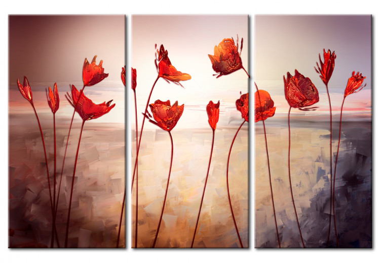 Wandbild Bright red poppies 46896