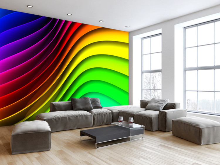 Vlies Fototapete Rainbow Waves 62096