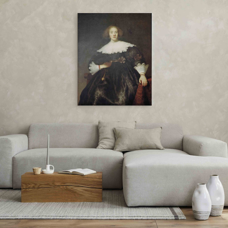 Kunstkopie Porträt einer Frau mit Fächer 154817 additionalImage 5