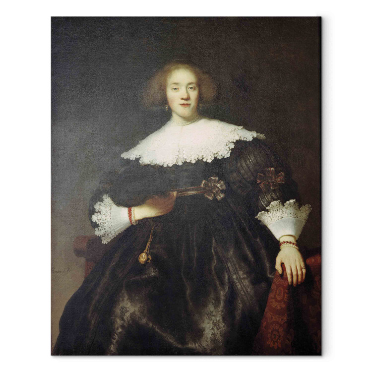 Kunstkopie Porträt einer Frau mit Fächer 154817