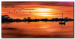 Leinwandbild Sonnenuntergang im verlassenen Boot  49617