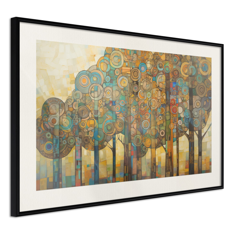 Wandposter Mosaic Trees - An Abstraction With a Forest Motif Generated by AI 151127 additionalImage 16