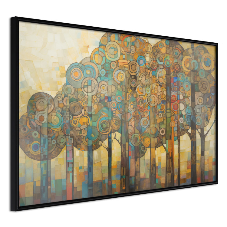Wandposter Mosaic Trees - An Abstraction With a Forest Motif Generated by AI 151127 additionalImage 10