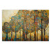 Wandposter Mosaic Trees - An Abstraction With a Forest Motif Generated by AI 151127