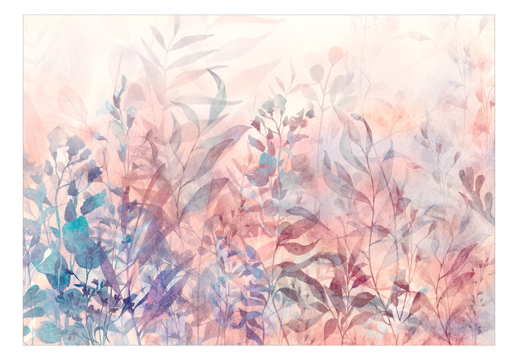 Fototapete Abstrakte Natur - Pflanzenmotiv in Lila-Rosa-Komposition 135937 additionalImage 1