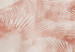 Fototapete Palmen im Nebel - Rosa tropische Bäume auf cremefarbenem Hintergrund 144037 additionalThumb 4