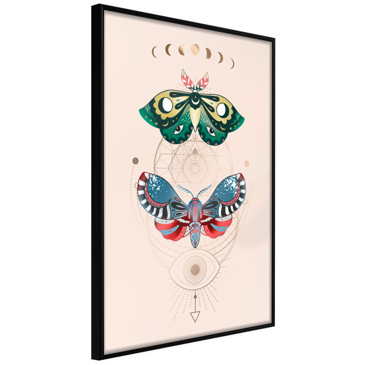 Poster Magic Insects - Geometric Esoteric Signs and Colorful Moths 146137 additionalImage 6