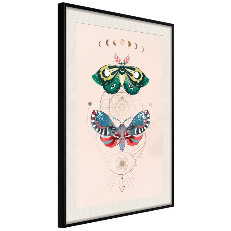 Poster Magic Insects - Geometric Esoteric Signs and Colorful Moths 146137 additionalImage 18