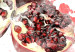 Bild auf Leinwand Pomegranate - Red Fruits on a Watercolor Stain of Color 149747 additionalThumb 4