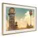 Wandposter Clocks in a Desert Town - Surreal Brown Composition 151147 additionalThumb 8
