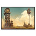 Wandposter Clocks in a Desert Town - Surreal Brown Composition 151147 additionalThumb 20
