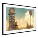 Wandposter Clocks in a Desert Town - Surreal Brown Composition 151147 additionalThumb 7