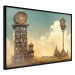 Wandposter Clocks in a Desert Town - Surreal Brown Composition 151147 additionalThumb 5